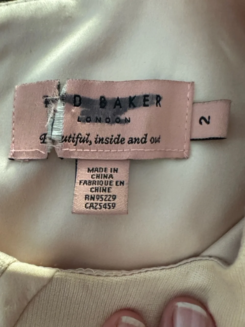 Ted Baker Corie Seam Detail Dress Blush Pink Bodycon Bandage Size Small - Picture 4 of 13